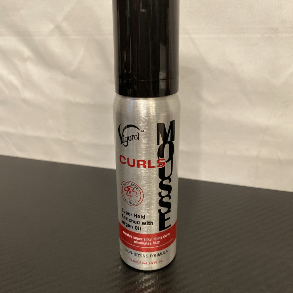 Vigorol Curls Mousse with Argan Oil – Super Hold, 2.5 oz‎